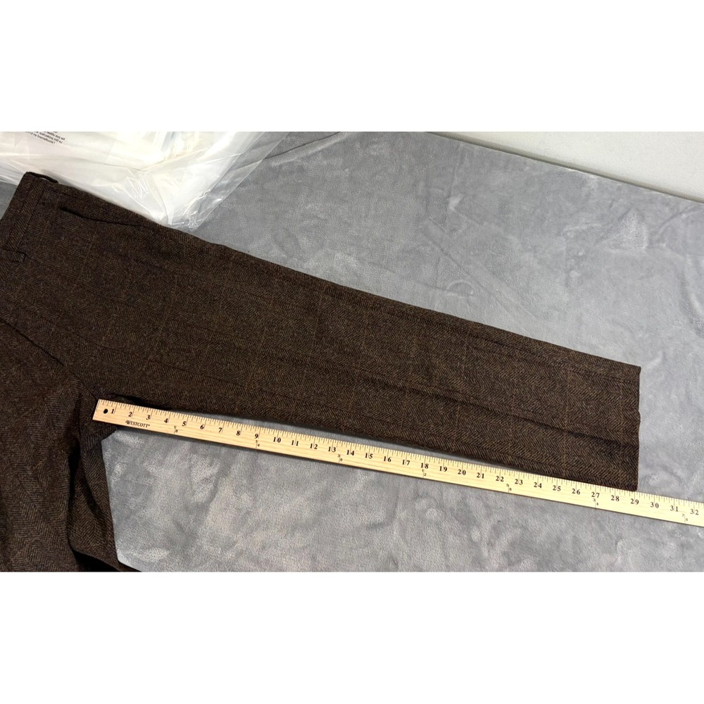 J Crew Ludlow Moon 2 Piece Suit Mens 38S Brown Tweed Blazer Coat Pants Plaid - Picture 15 of 16